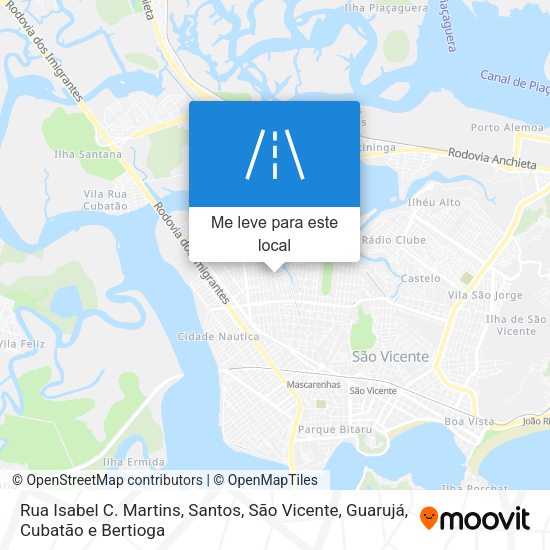 Rua Isabel C. Martins mapa