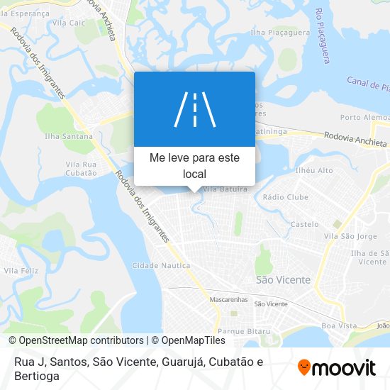 Rua J mapa