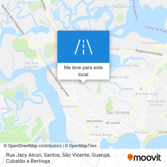 Rua Jacy Alcuri mapa