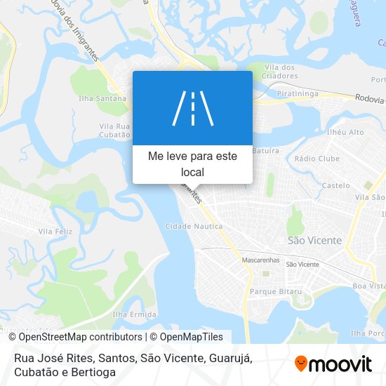 Rua José Rites mapa