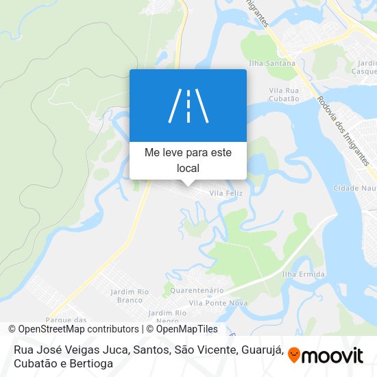 Rua José Veigas Juca mapa