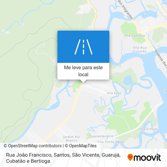 Rua João Francisco mapa