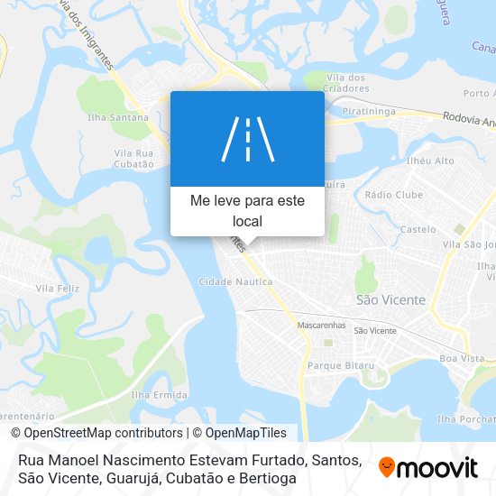 Rua Manoel Nascimento Estevam Furtado mapa