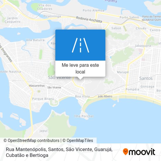 Rua Mantenópolis mapa