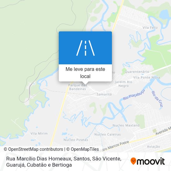Rua Marcílio Dias Horneaux mapa