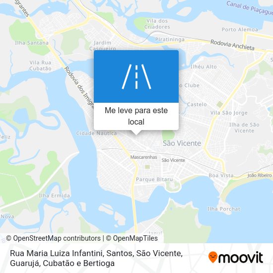 Rua Maria Luiza Infantini mapa