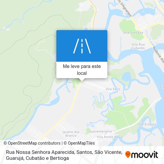 Rua Nossa Senhora Aparecida mapa