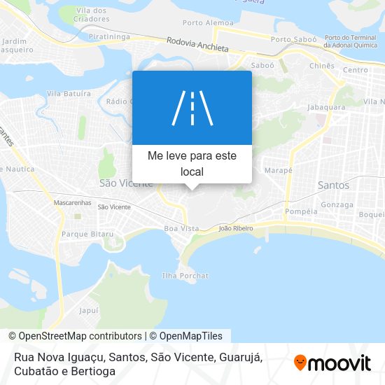 Rua Nova Iguaçu mapa