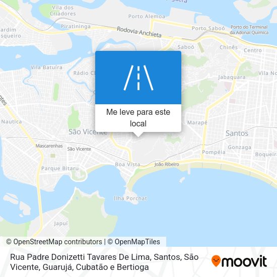 Rua Padre Donizetti Tavares De Lima mapa