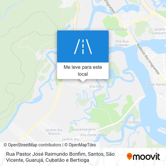 Rua Pastor José Raimundo Bonfim mapa