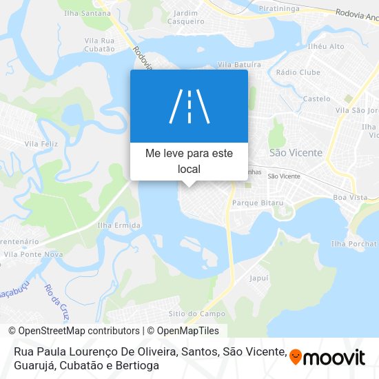 Rua Paula Lourenço De Oliveira mapa