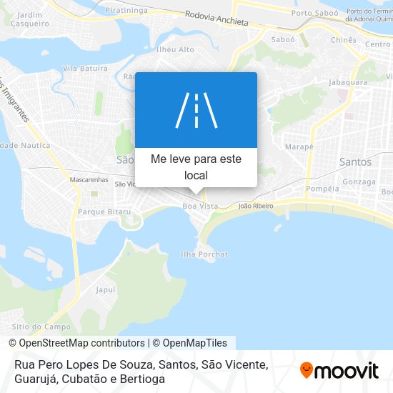 Rua Pero Lopes De Souza mapa