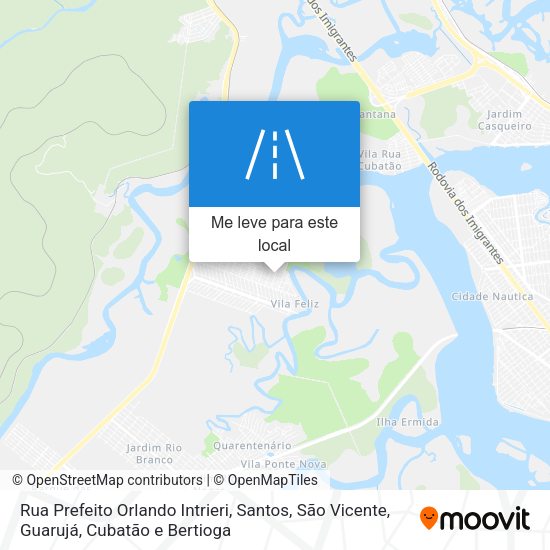 Rua Prefeito Orlando Intrieri mapa