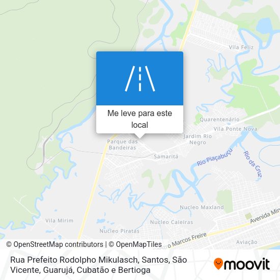 Rua Prefeito Rodolpho Mikulasch mapa