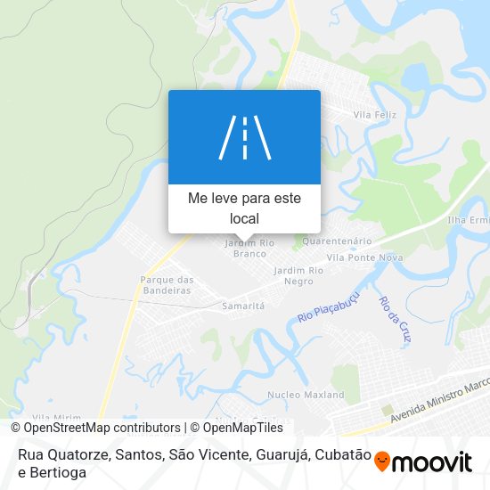 Rua Quatorze mapa