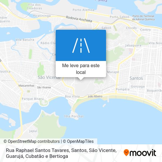 Rua Raphael Santos Tavares mapa
