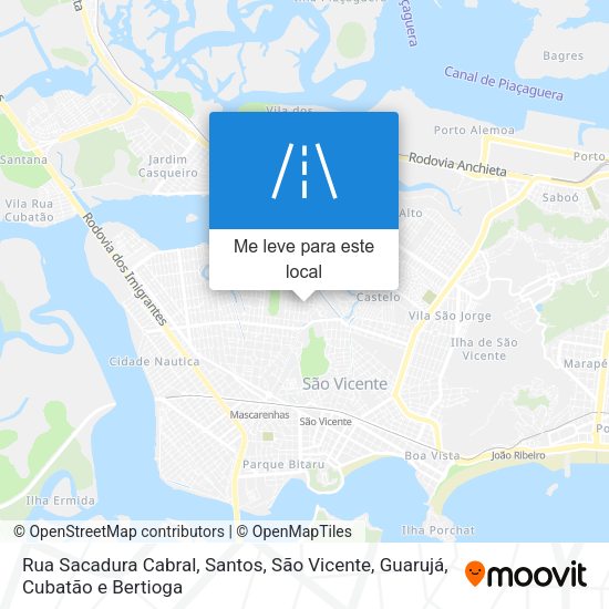 Rua Sacadura Cabral mapa