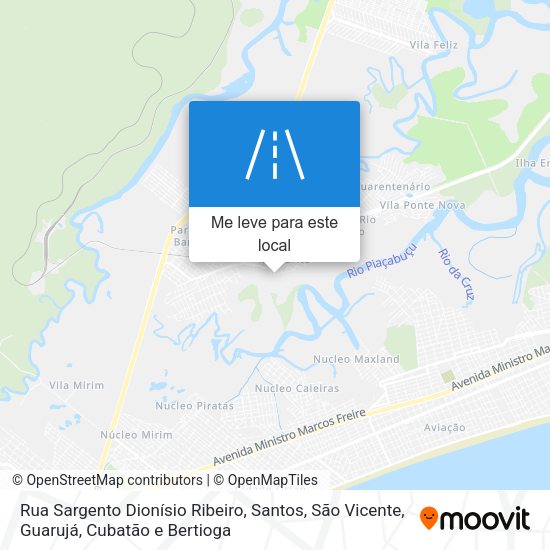 Rua Sargento Dionísio Ribeiro mapa
