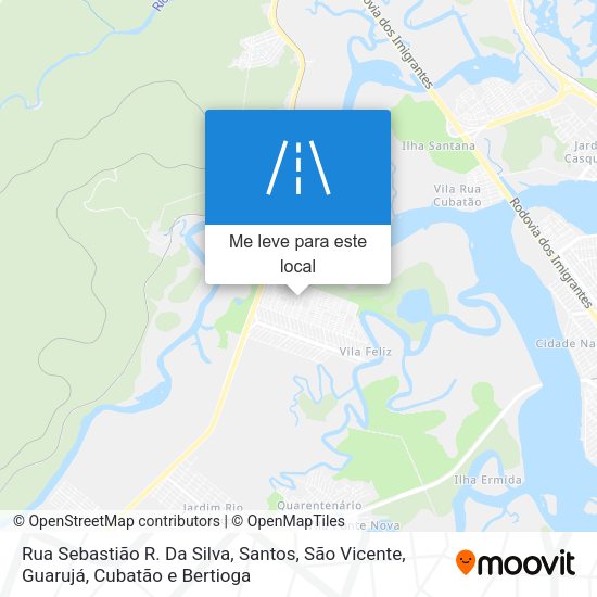 Rua Sebastião R. Da Silva mapa
