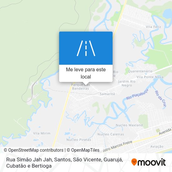 Rua Simão Jah Jah mapa