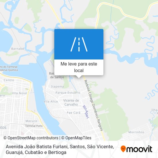 Avenida João Batista Furlani mapa