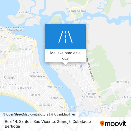 Rua 14 mapa