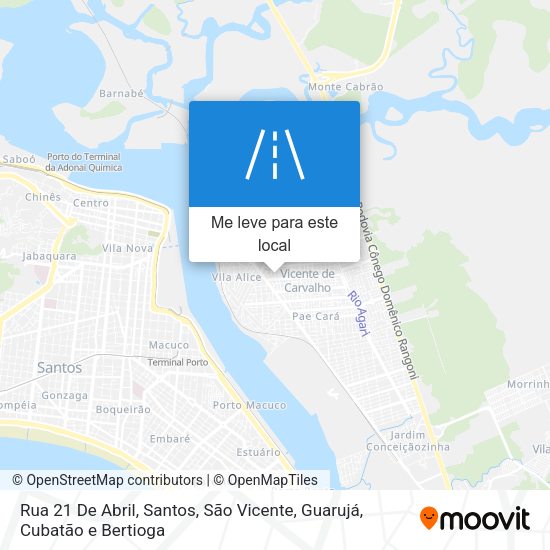 Rua 21 De Abril mapa