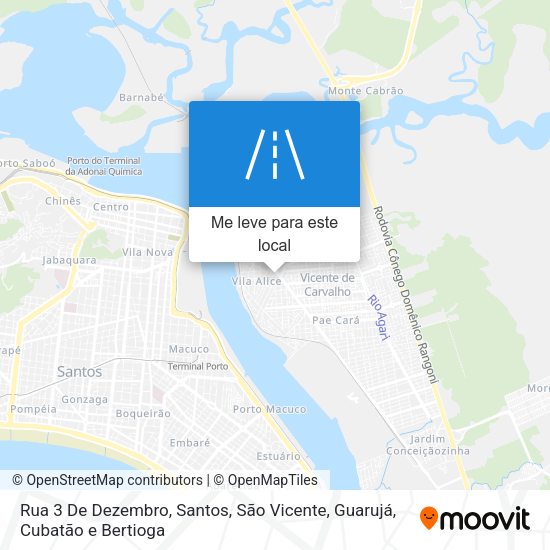 Rua 3 De Dezembro mapa