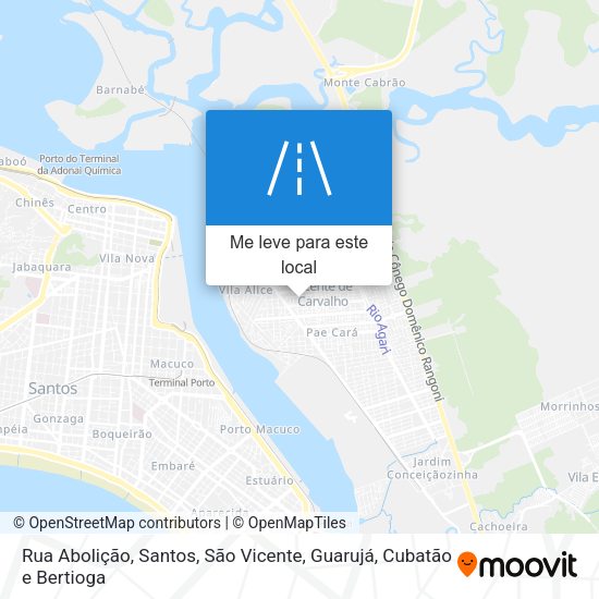 Rua Abolição mapa