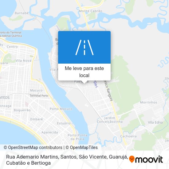 Rua Ademario Martins mapa