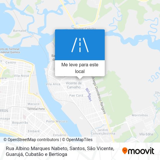 Rua Albino Marques Nabeto mapa