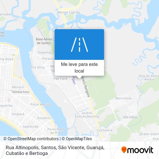 Rua Altinopolis mapa