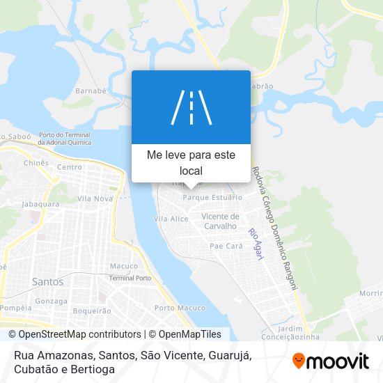 Rua Amazonas mapa