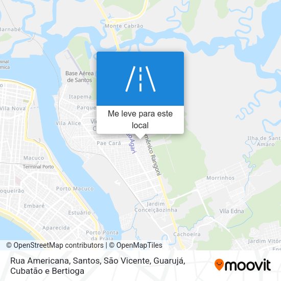 Rua Americana mapa