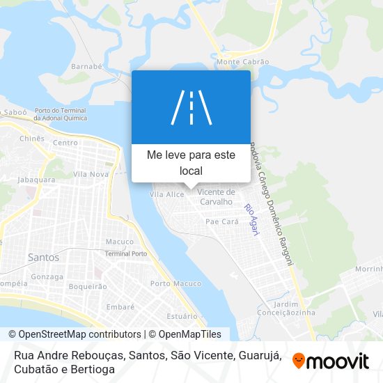 Rua Andre Rebouças mapa