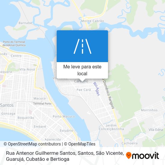 Rua Antenor Guilherme Santos mapa