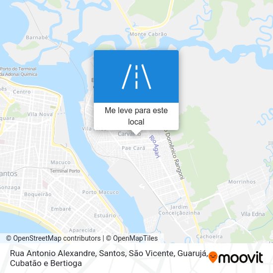 Rua Antonio Alexandre mapa