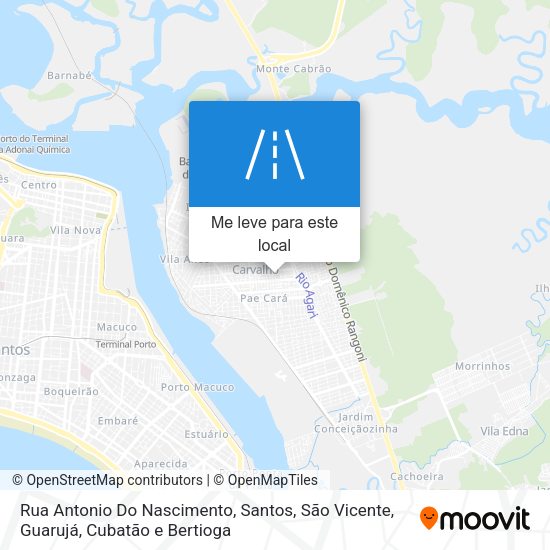 Rua Antonio Do Nascimento mapa