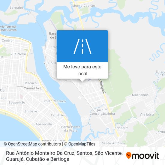 Rua Antônio Monteiro Da Cruz mapa
