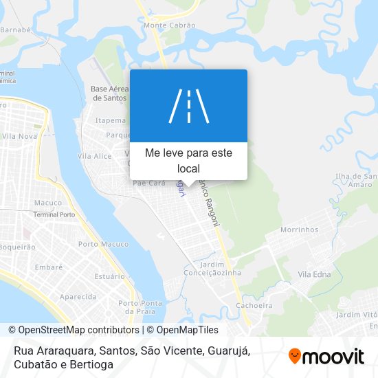 Rua Araraquara mapa