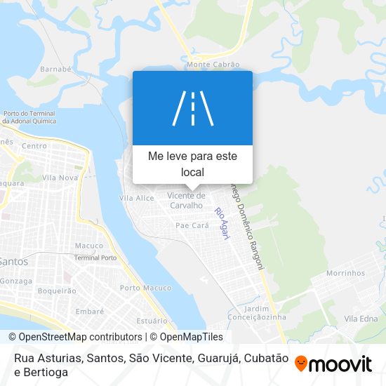 Rua Asturias mapa