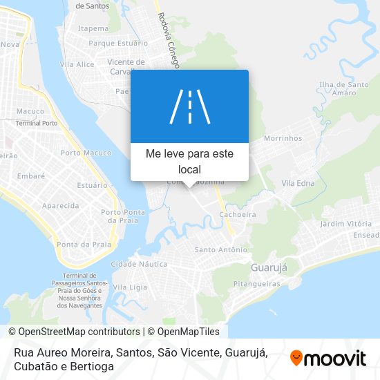 Rua Aureo Moreira mapa