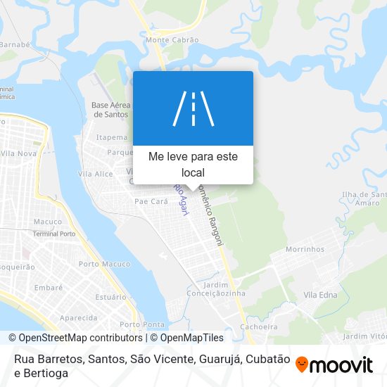 Rua Barretos mapa