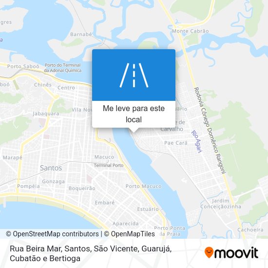 Rua Beira Mar mapa