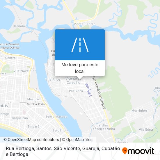 Rua Bertioga mapa