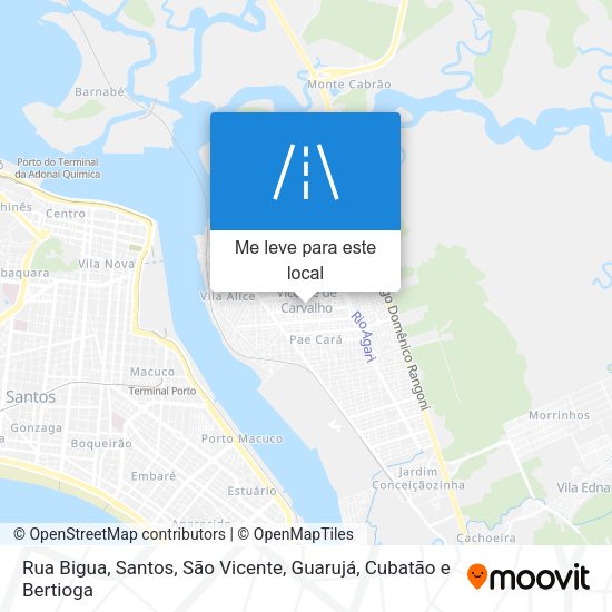 Rua Bigua mapa