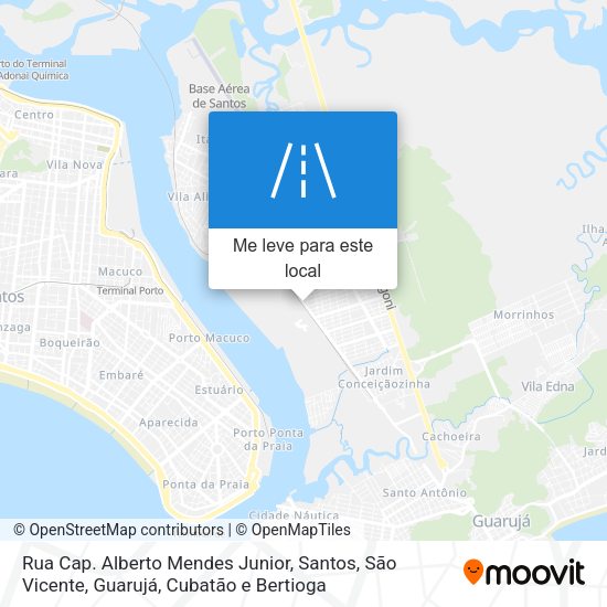 Rua Cap. Alberto Mendes Junior mapa