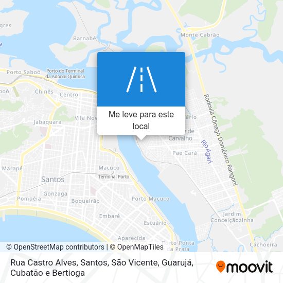 Rua Castro Alves mapa