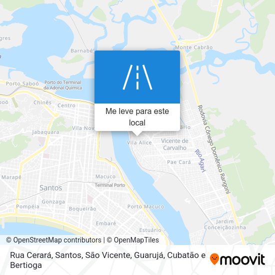 Rua Cerará mapa