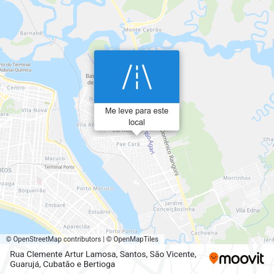 Rua Clemente Artur Lamosa mapa